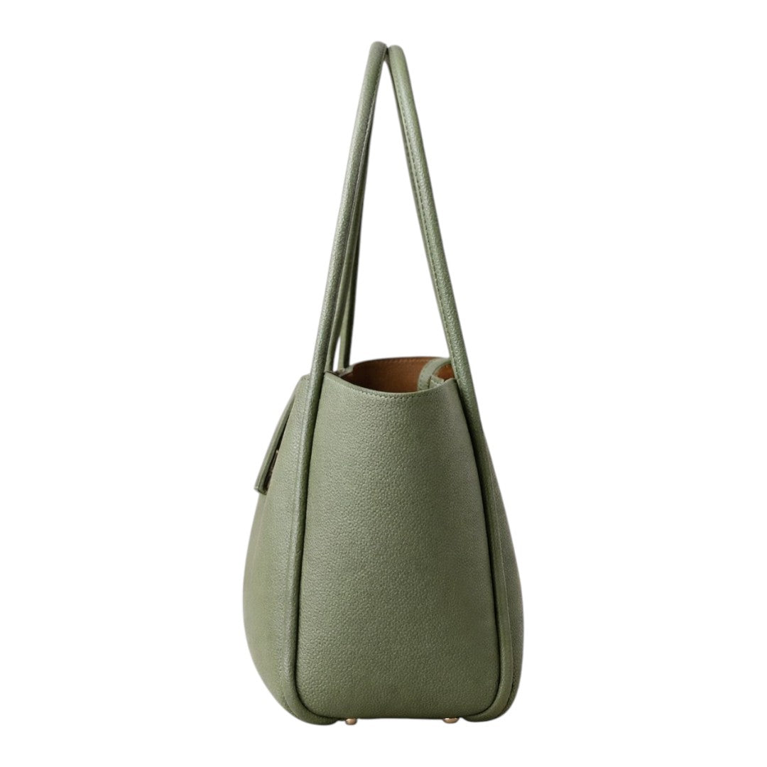 Dinix Women’s Olive Green PU Leather Shoulder Bag